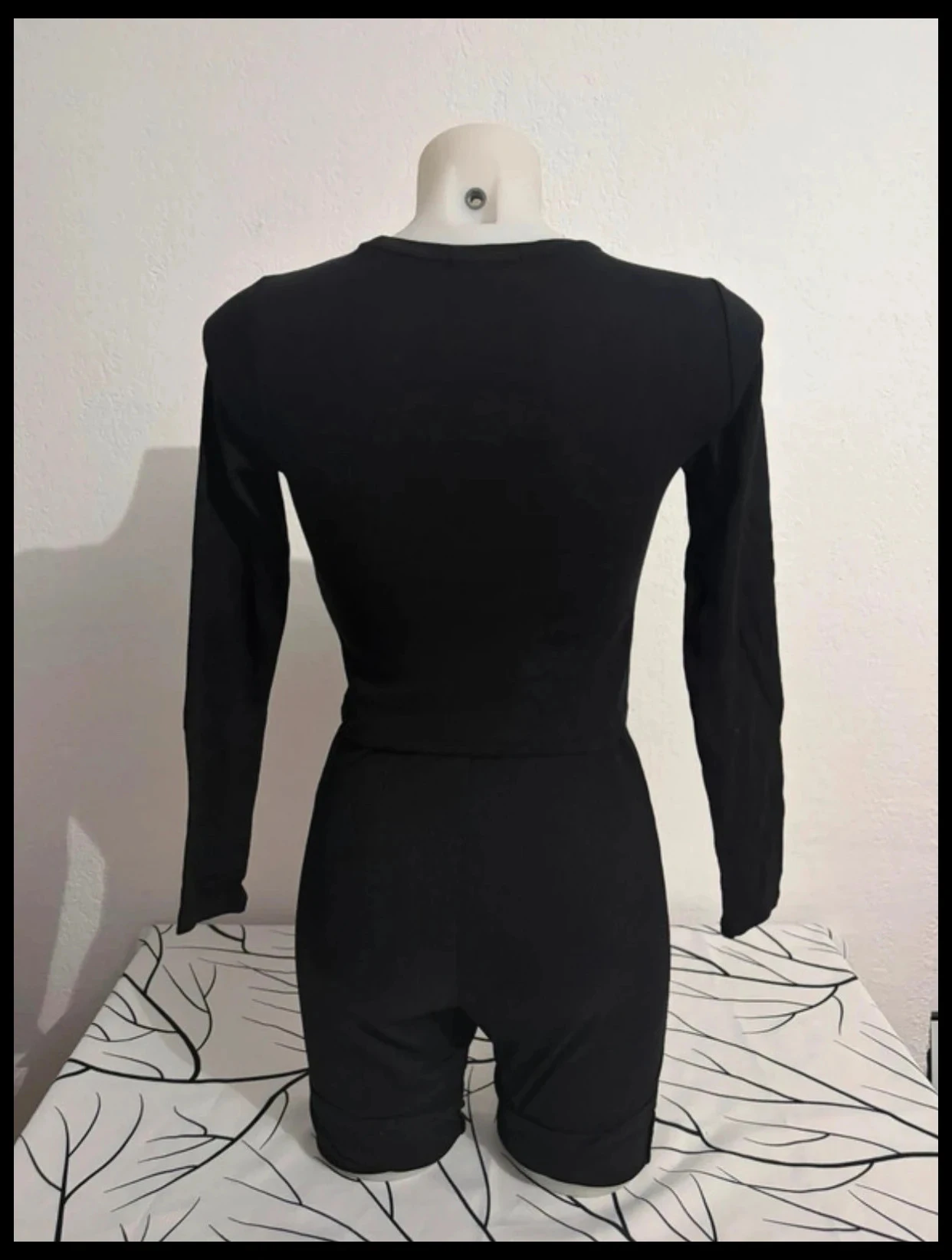 Crop Top Mangas Longas Stradivarius Preto Tamanho XS – photo 4